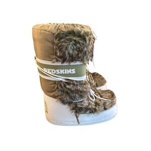 Cuce Shoes Washington Redskins NFL Womens The Aficionado Boots Tan/White Sz 11